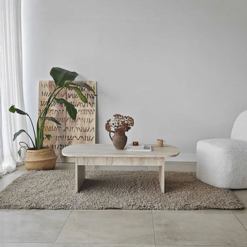 Couchtisch Theseus aus melaminbeschichteten Holz, 105×60×35 cm von Hanah Home – Bild 2