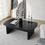 Couchtisch Theseus aus melaminbeschichteten Holz in Schwarz, 105×60×35 cm von Hanah Home – Bild 1