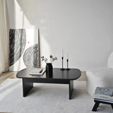Couchtisch Theseus aus melaminbeschichteten Holz in Schwarz, 105×60×35 cm von Hanah Home – Bild 4