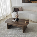 Couchtisch Theseus aus melaminbeschichteten Holz in Walnuss, 105×60×35 cm von Hanah Home – Bild 1