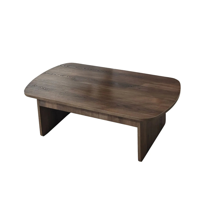 Couchtisch Theseus aus melaminbeschichteten Holz in Walnuss, 105×60×35 cm von Hanah Home – Bild 9
