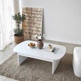 Couchtisch Theseus aus melaminbeschichteten Holz in Weiß, 105×60×35 cm von Hanah Home – Bild 5