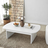 Couchtisch Theseus aus melaminbeschichteten Holz in Weiß, 105×60×35 cm von Hanah Home – Bild 6