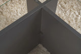 Couchtisch Vetrino aus gehärtetem Glas und melaminbeschichteten Holz in Anthrazit, 105×65×40 cm von Hanah Home – Bild 5