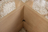 Couchtisch Vetrino aus gehärtetem Glas und melaminbeschichteten Holz in Honig-Eiche, 105×65×40 cm von Hanah Home – Bild 5