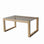 Couchtisch Via aus massivem Kieferholz und gehärtetem Glas, 85×55×40 cm von Hanah Home – Bild 8