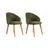 Essstuhl Bentley aus Buche und Baumwolle, 2er-Pack - ZEN ZONE Furniture