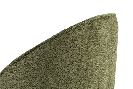 Essstuhl Bentley aus Buche und Baumwoll-Chenille in Grün und heller Eiche, 2er-Pack von Hanah Home – Bild 5