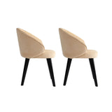 Essstuhl Bentley aus Buche und Baumwolle, 2er-Pack - ZEN ZONE Furniture