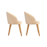 Essstuhl Bentley aus Buche und Baumwolle, 2er-Pack - ZEN ZONE Furniture