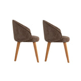Essstuhl Bentley aus Buche und Baumwolle, 2er-Pack - ZEN ZONE Furniture