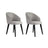 Essstuhl Bentley aus Buche und Baumwolle, 2er-Pack - ZEN ZONE Furniture