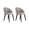 Essstuhl Bentley aus Buche und Baumwolle, 2er-Pack - ZEN ZONE Furniture