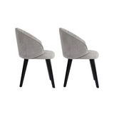 Essstuhl Bentley aus Buche und Baumwolle, 2er-Pack - ZEN ZONE Furniture