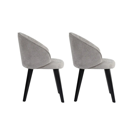 Essstuhl Bentley aus Buche und Baumwolle, 2er-Pack - ZEN ZONE Furniture