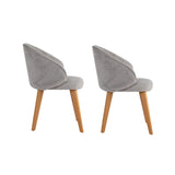 Essstuhl Bentley aus Buche und Baumwolle, 2er-Pack - ZEN ZONE Furniture
