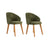 Essstuhl Bentley aus Buche und Baumwolle, 2er-Pack - ZEN ZONE Furniture