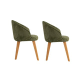Essstuhl Bentley aus Buche und Baumwolle, 2er-Pack - ZEN ZONE Furniture