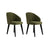 Essstuhl Bentley aus Buche und Baumwolle, 2er-Pack - ZEN ZONE Furniture