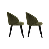 Essstuhl Bentley aus Buche und Baumwolle, 2er-Pack - ZEN ZONE Furniture