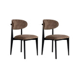 Essstuhl Lionte aus Buche und Baumwolle, 2er-Pack - ZEN ZONE Furniture