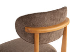 Essstuhl Lionte aus Buche und Baumwolle in Braun und dunkler Eiche, 2er-Pack von Hanah Home – Bild 5