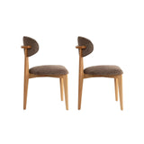 Essstuhl Lionte aus Buche und Baumwolle, 2er-Pack - ZEN ZONE Furniture