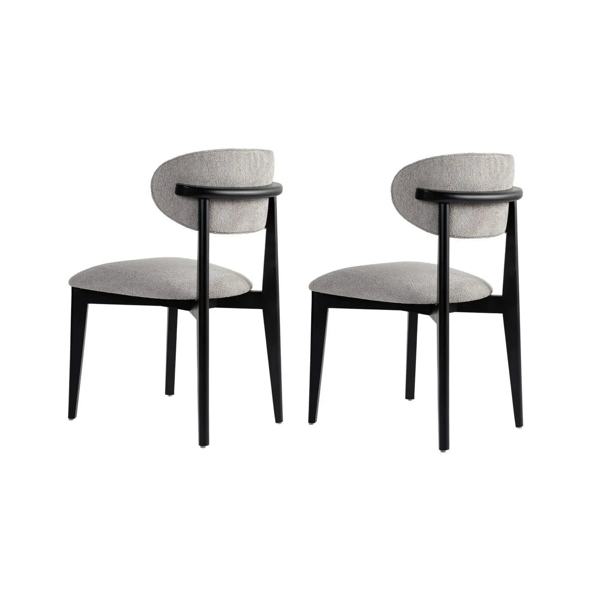 Essstuhl Lionte aus Buche und Baumwolle, 2er-Pack - ZEN ZONE Furniture