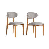Essstuhl Lionte aus Buche und Baumwolle, 2er-Pack - ZEN ZONE Furniture