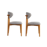 Essstuhl Lionte aus Buche und Baumwolle, 2er-Pack - ZEN ZONE Furniture