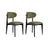 Essstuhl Lionte aus Buche und Baumwolle, 2er-Pack - ZEN ZONE Furniture