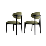 Essstuhl Lionte aus Buche und Baumwolle, 2er-Pack - ZEN ZONE Furniture