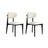 Essstuhl Lionte aus Buche und Baumwolle, 2er-Pack - ZEN ZONE Furniture