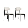 Essstuhl Lionte aus Buche und Baumwolle, 2er-Pack - ZEN ZONE Furniture