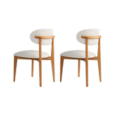 Essstuhl Lionte aus Buche und Baumwolle, 2er-Pack - ZEN ZONE Furniture