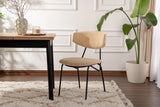 Essstuhl Nancy aus Buche und Baumwolle, 2er-Pack von Hanah Home – Bild 1