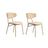 Essstuhl Nancy aus Buche und Baumwolle, 2er-Pack - ZEN ZONE Furniture