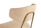 Essstuhl Nancy aus Buche und Baumwolle in Beige und Gold, 2er-Pack von Hanah Home – Bild 4