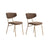 Essstuhl Nancy aus Buche und Baumwolle, 2er-Pack - ZEN ZONE Furniture