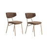 Essstuhl Nancy aus Buche und Baumwolle, 2er-Pack - ZEN ZONE Furniture