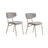 Essstuhl Nancy aus Buche und Baumwolle, 2er-Pack - ZEN ZONE Furniture