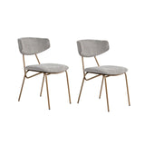 Essstuhl Nancy aus Buche und Baumwolle, 2er-Pack - ZEN ZONE Furniture