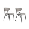 Essstuhl Nancy aus Buche und Baumwolle, 2er-Pack - ZEN ZONE Furniture