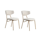 Essstuhl Nancy aus Buche und Baumwolle, 2er-Pack - ZEN ZONE Furniture