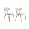 Essstuhl Nancy aus Buche und Baumwolle, 2er-Pack - ZEN ZONE Furniture