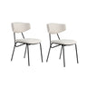 Essstuhl Nancy aus Buche und Baumwolle, 2er-Pack - ZEN ZONE Furniture