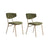 Essstuhl Nancy aus Buche und Baumwolle, 2er-Pack - ZEN ZONE Furniture