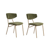 Essstuhl Nancy aus Buche und Baumwolle, 2er-Pack - ZEN ZONE Furniture