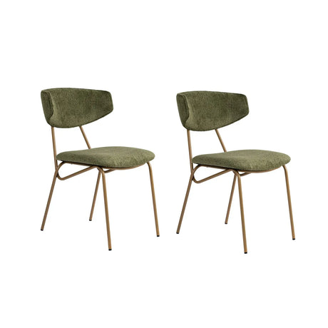 Essstuhl Nancy aus Buche und Baumwolle, 2er-Pack - ZEN ZONE Furniture