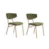 Essstuhl Nancy aus Buche und Baumwolle, 2er-Pack - ZEN ZONE Furniture
